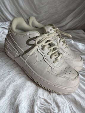 Nike Air Force 1 Shadow "Triple White" (Style Code: CI0919-100). Women’s sz 9